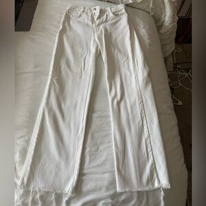 Zara Women's White Flare Jeans